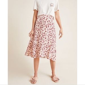 Faithfull Valois Floral Wrap Midi Skirt